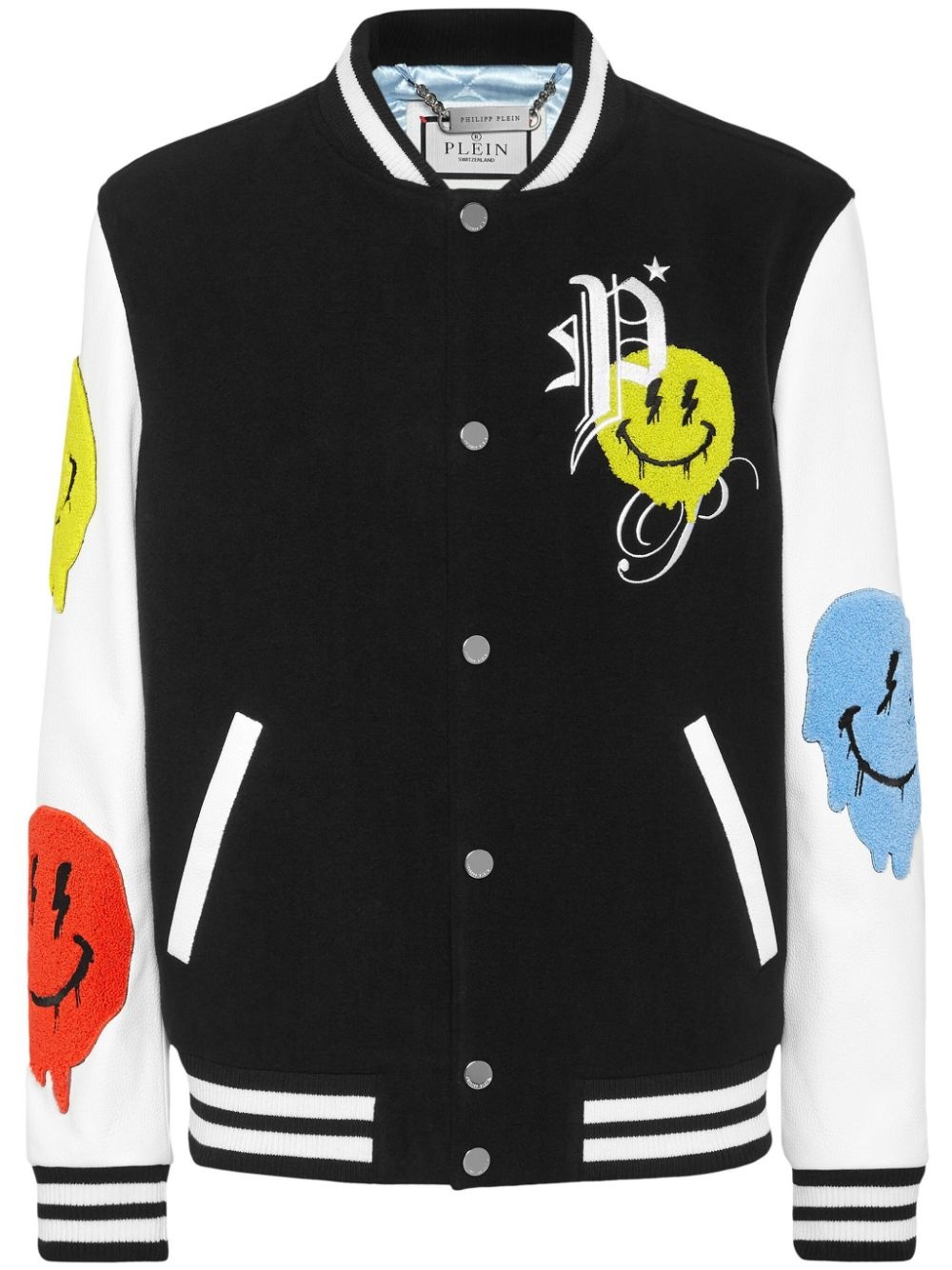 Smile-patch bomber jacket - 1