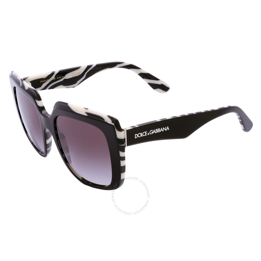 Dolce and Gabbana Gray Gradient Square Ladies Sunglasses DG4414 33728G 54 - 4