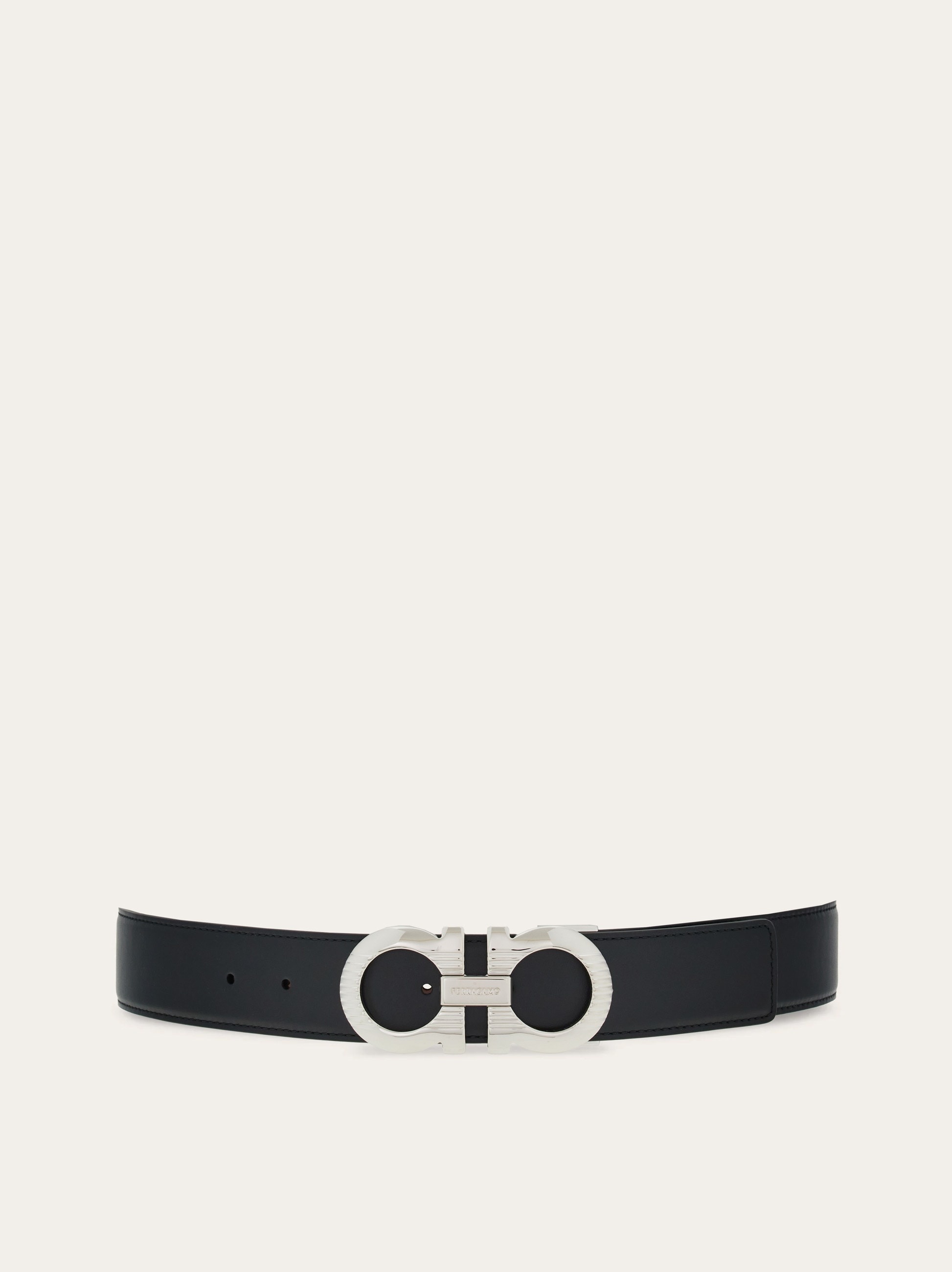 Reversible and adjustable Gancini belt - 1