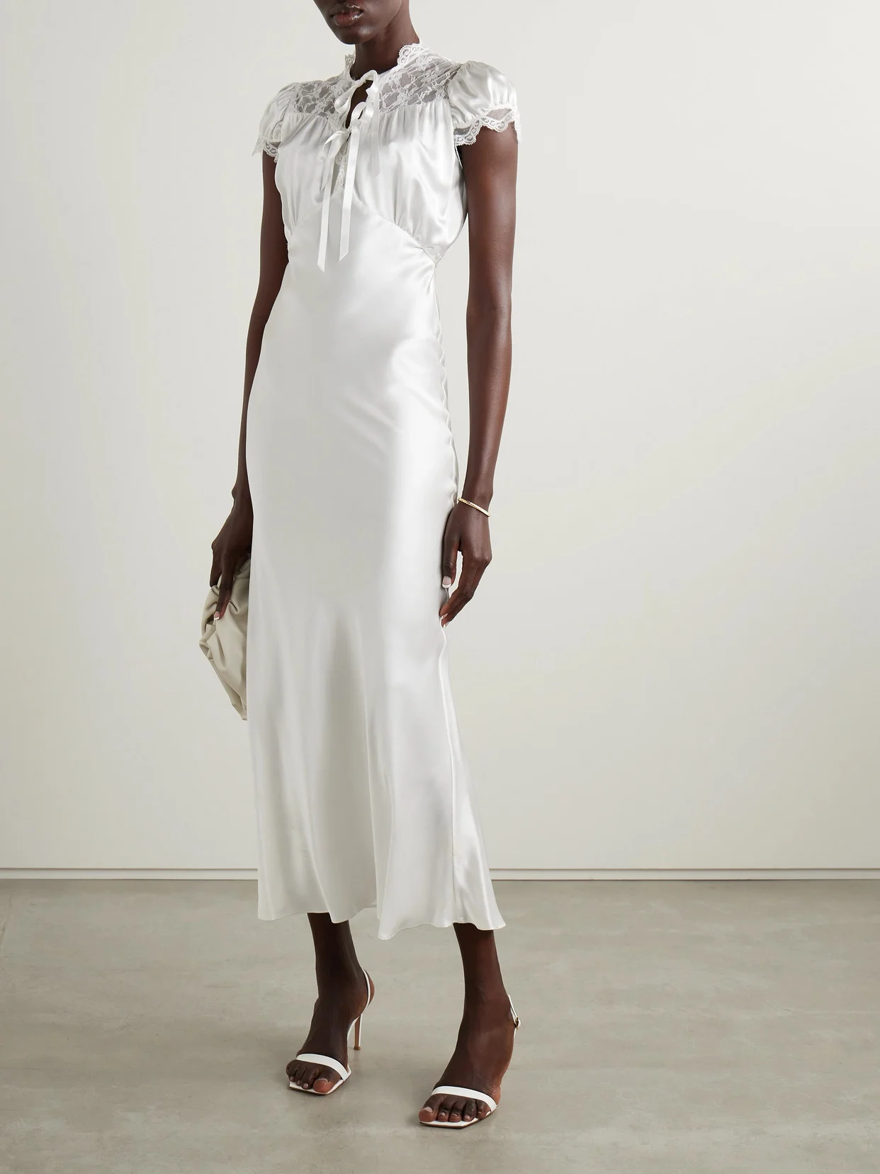 rodarte white lace dress Rodarte, Off White Floral Lace And Silk Dress Wedding Dress Save 49%