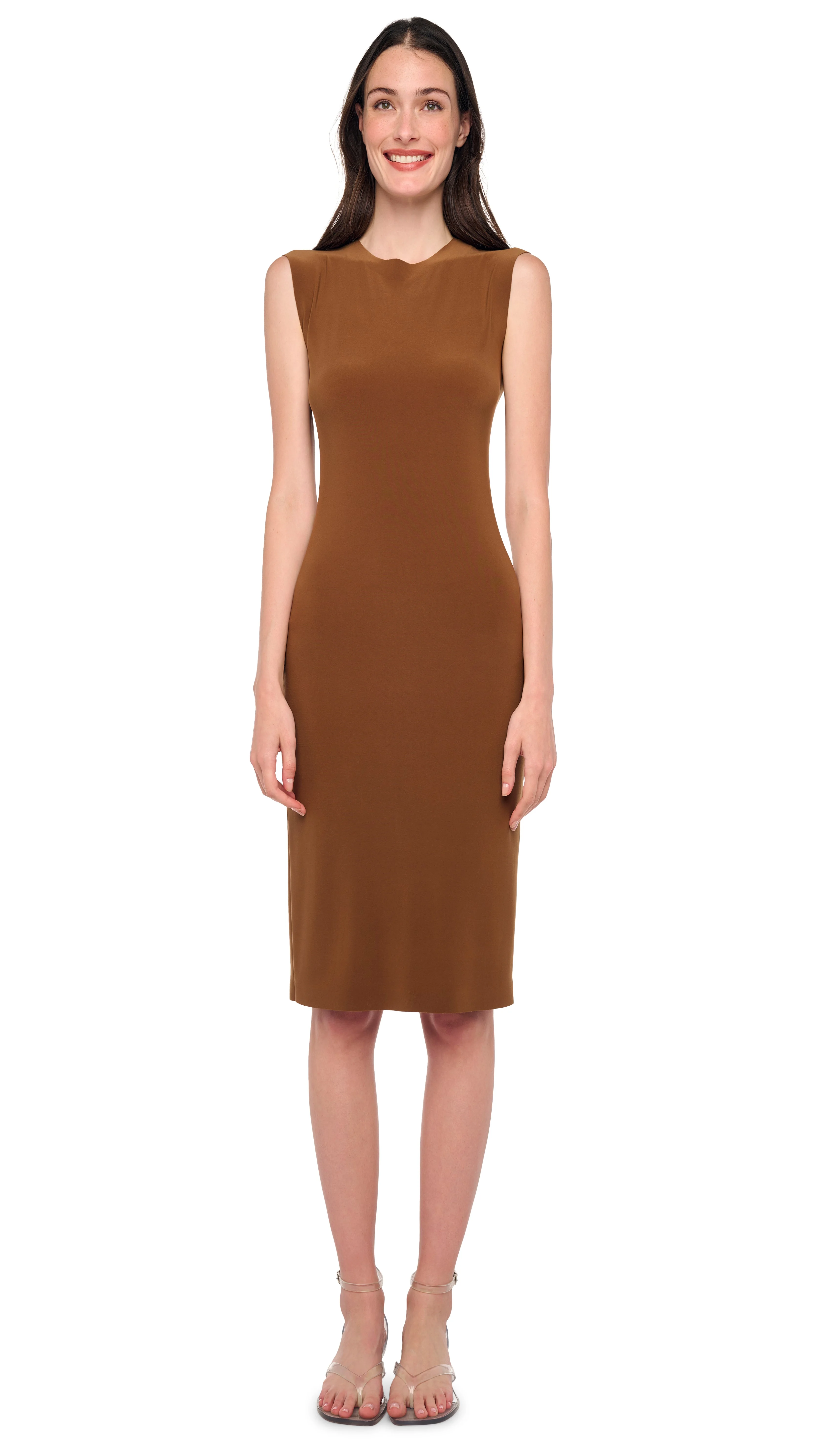 SLEEVELESS DRESS TO KNEE - 1
