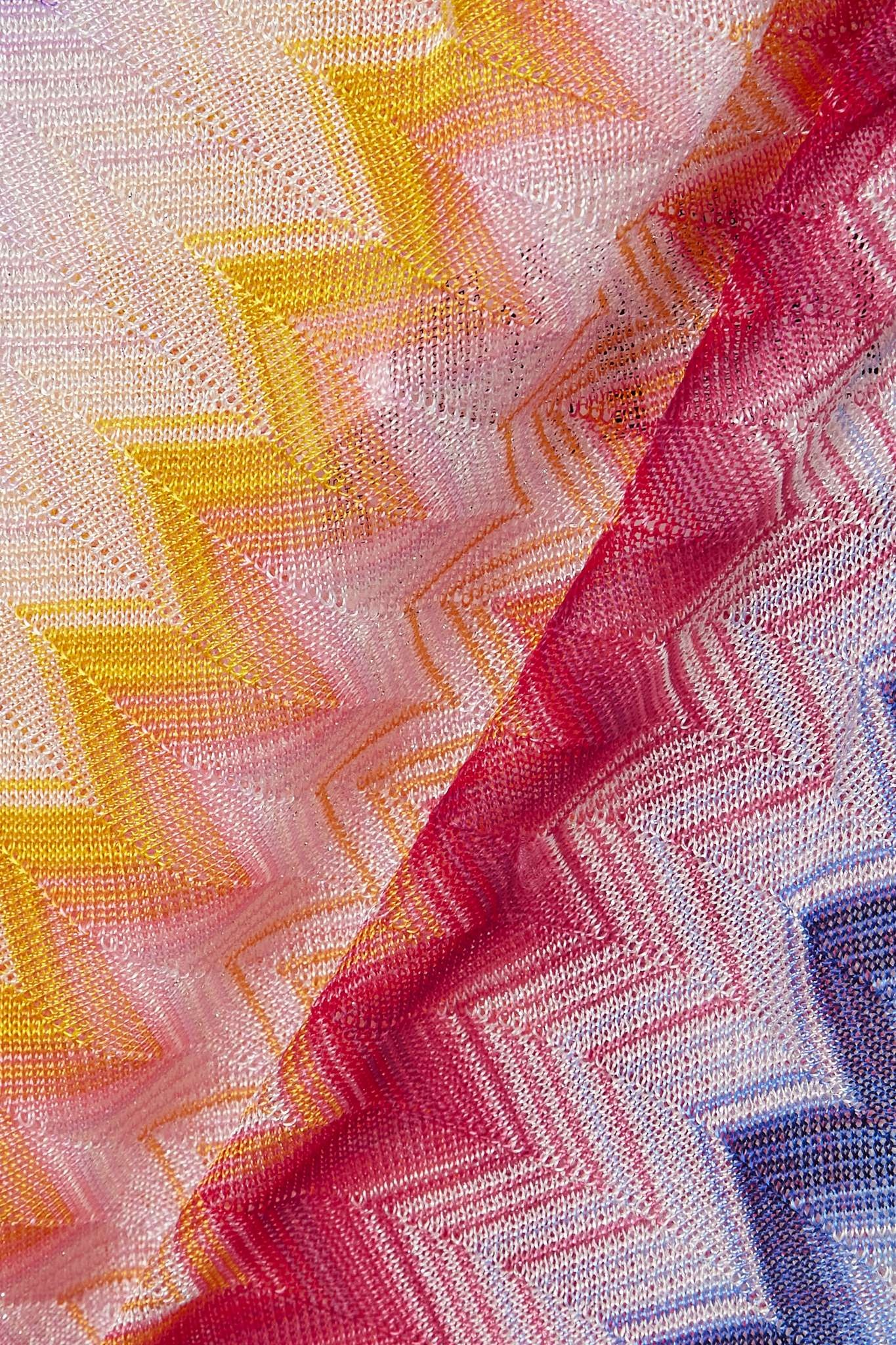 Mare one-shoulder striped metallic crochet-knit maxi dress - 4