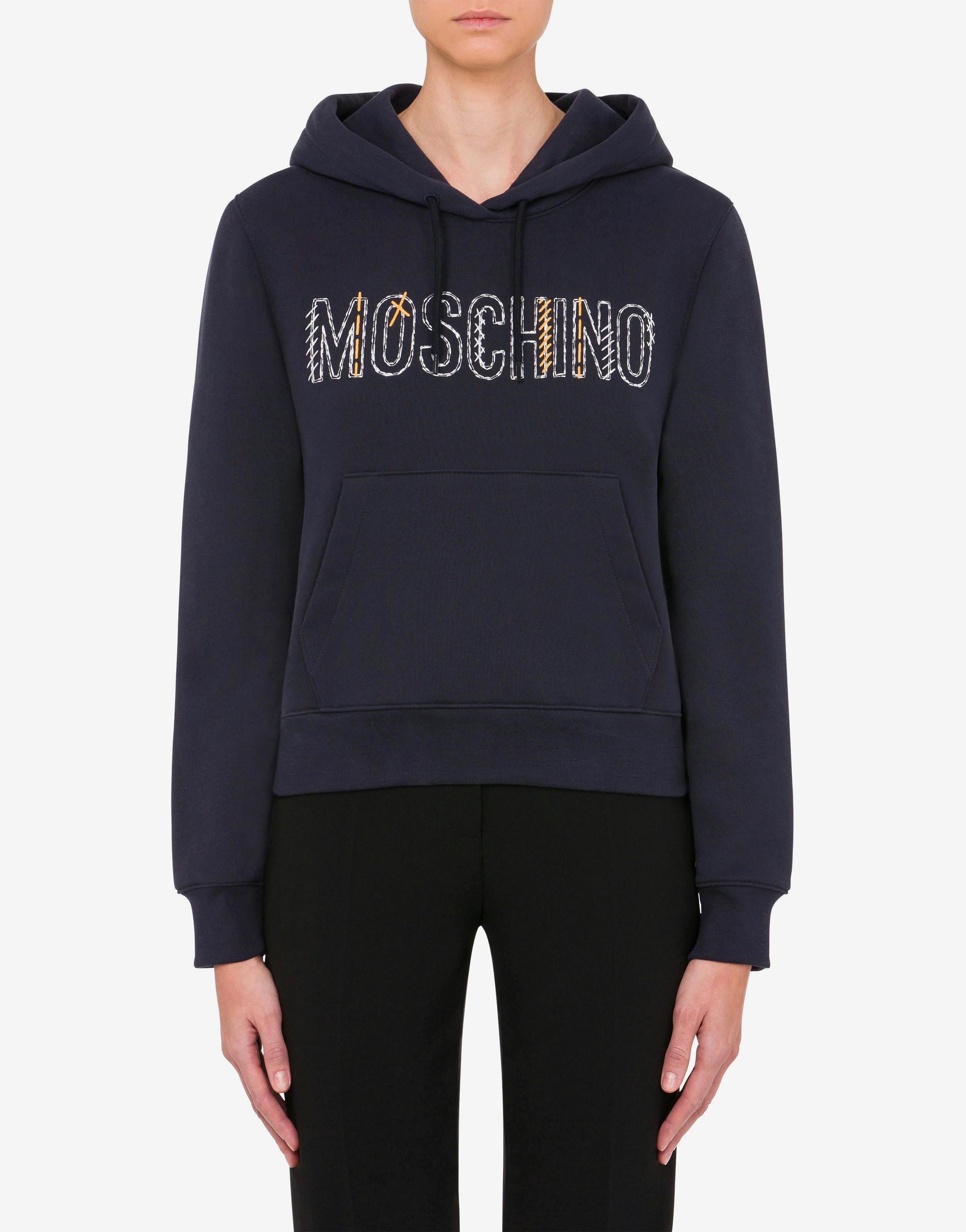 STITCHING LOGO HOODIE - 2