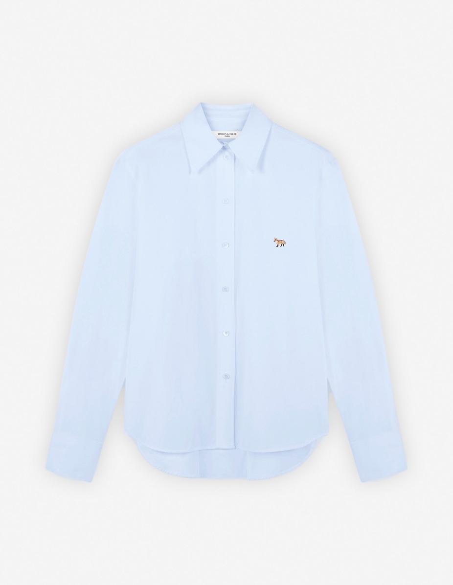 CLASSIC SHIRT WITH BABY FOX PATCH IN COTTON POPLIN - 1