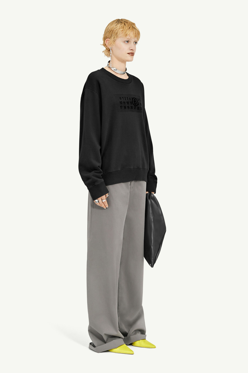 Rasterized Print Jersey Sweatshirt 3