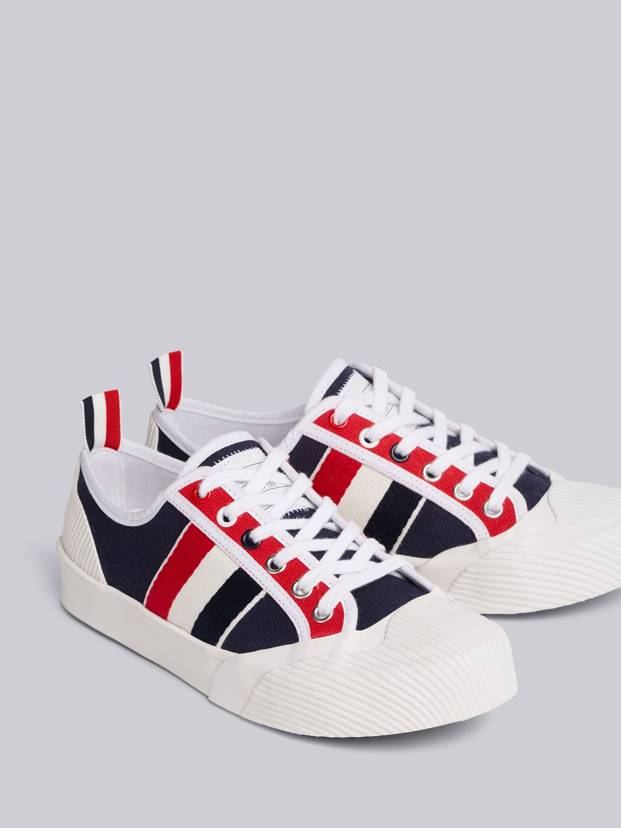 RWB-stripe low-top sneakers - 2