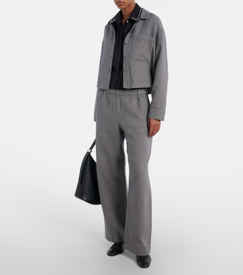 velvet Jocelyn beaded cotton poplin shirt outlook