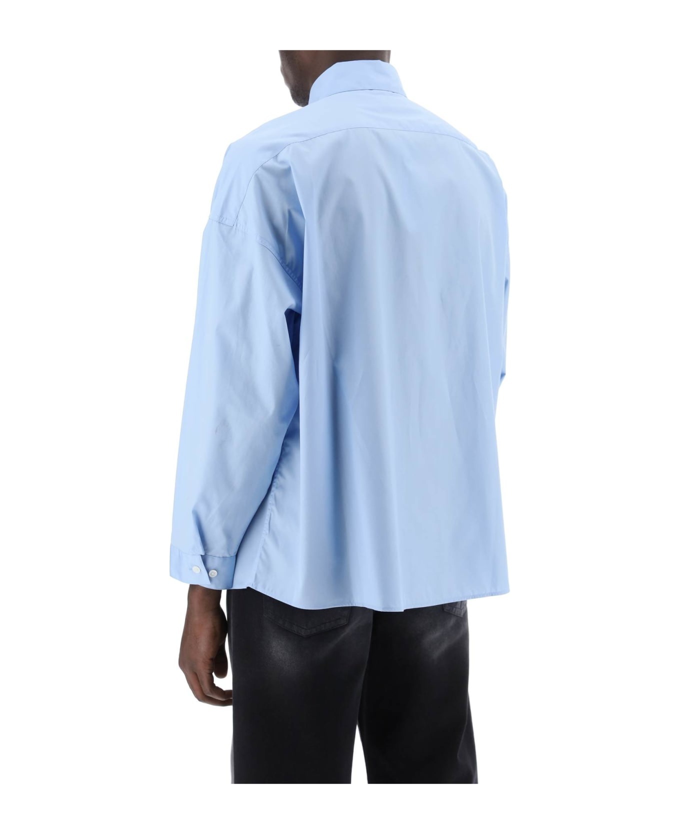 Boxy Shirt With Italian Collar - 3