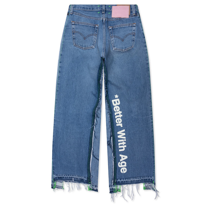 *Better With Age MONROE TRIPLE WIDE DENIM TROUSER - INDIGO outlook