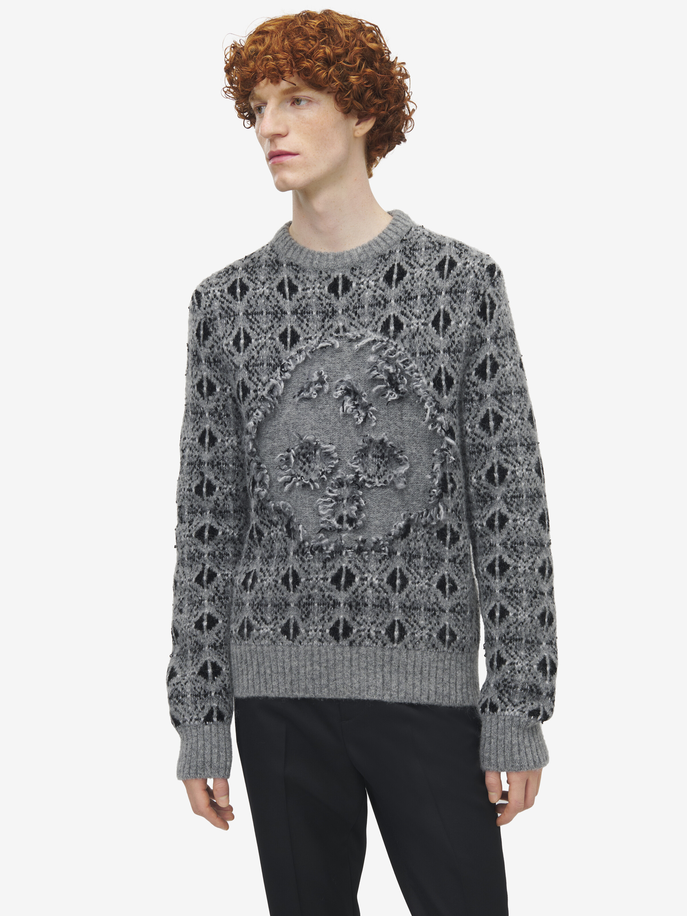 Distressed Skull Fair Isle Jumper - 2