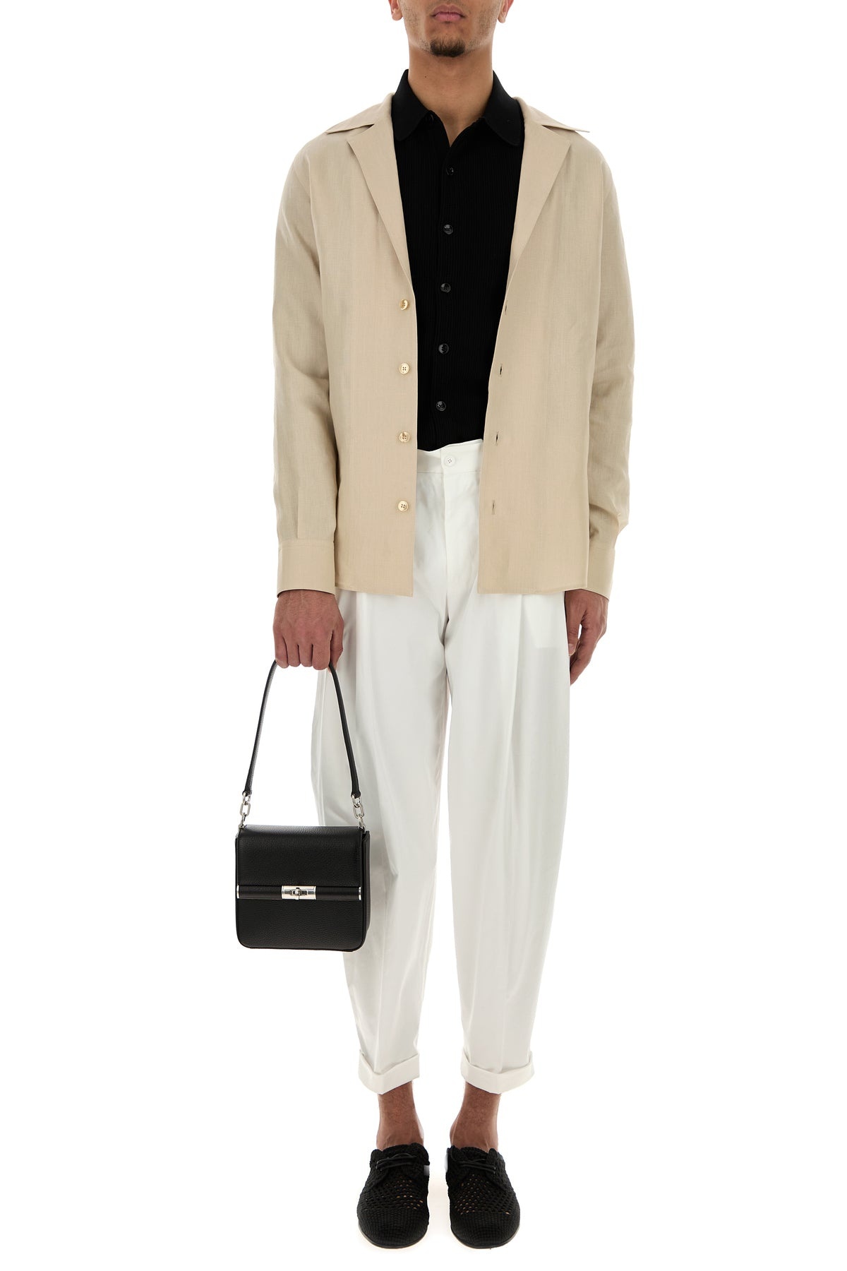 Black mesh cardigan - 6