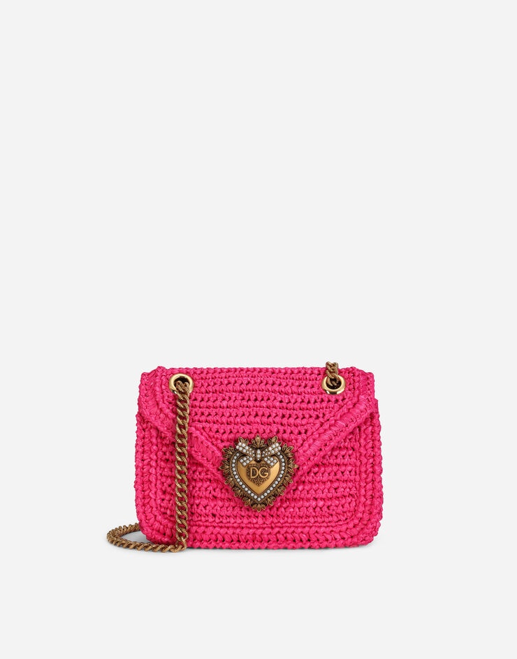 Medium crochet raffia Devotion bag - 1