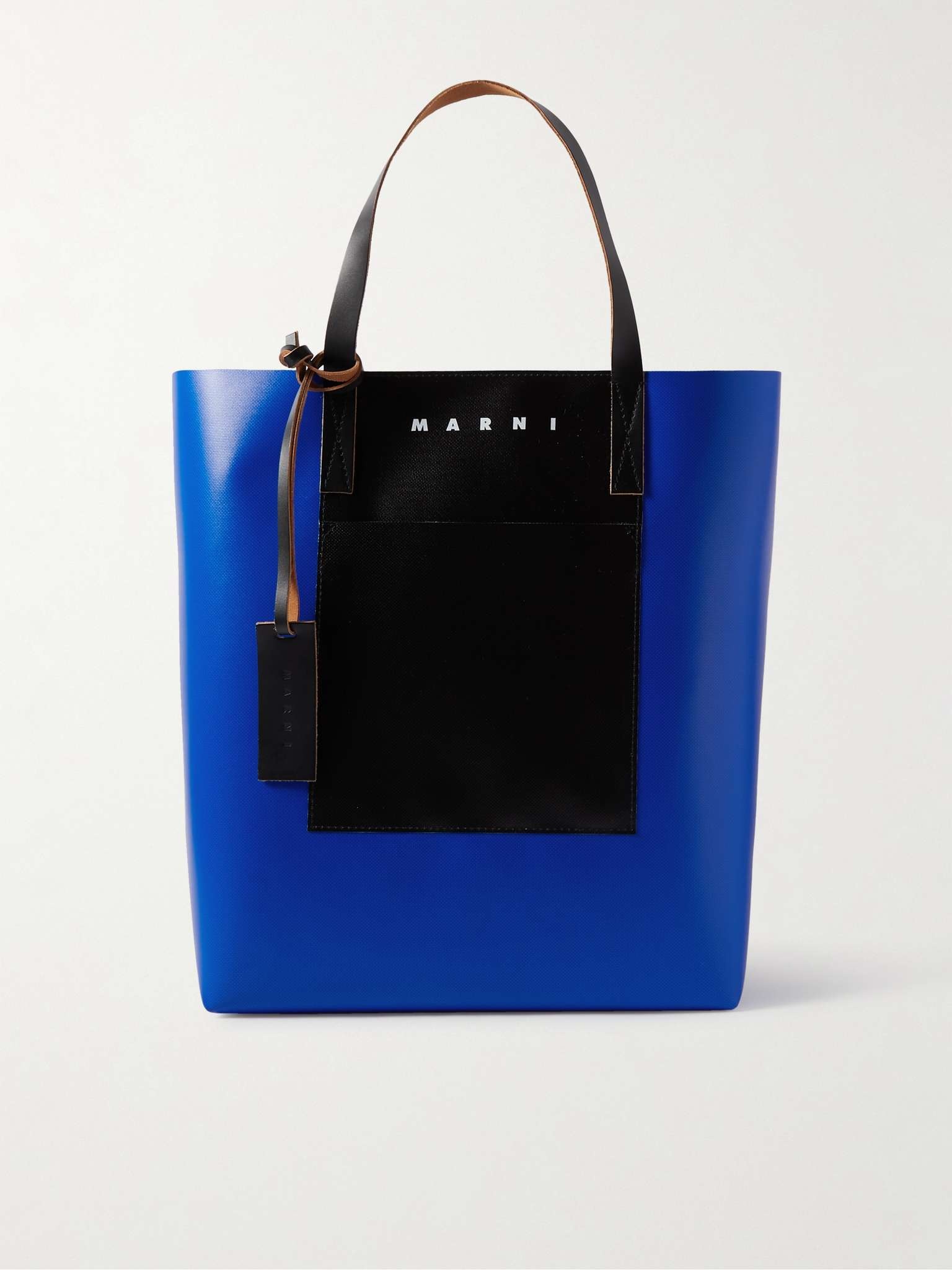 【MARNI】Logo Color Block Tote Shoulder Bag Marni Colorblock Logo Shopper Tote Bag | Neiman Marcus