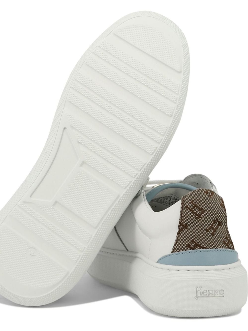 monogram-heel low-top sneakers - 4