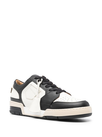 BUSCEMI colour-block leather sneakers outlook