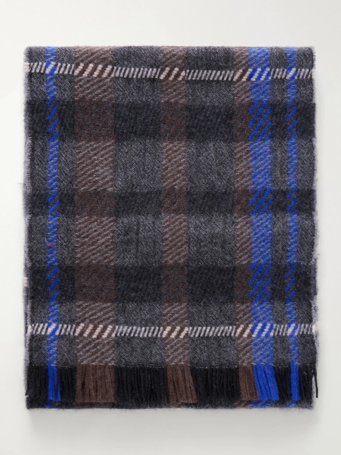 Hirta Checked Cashmere Scarf - 1