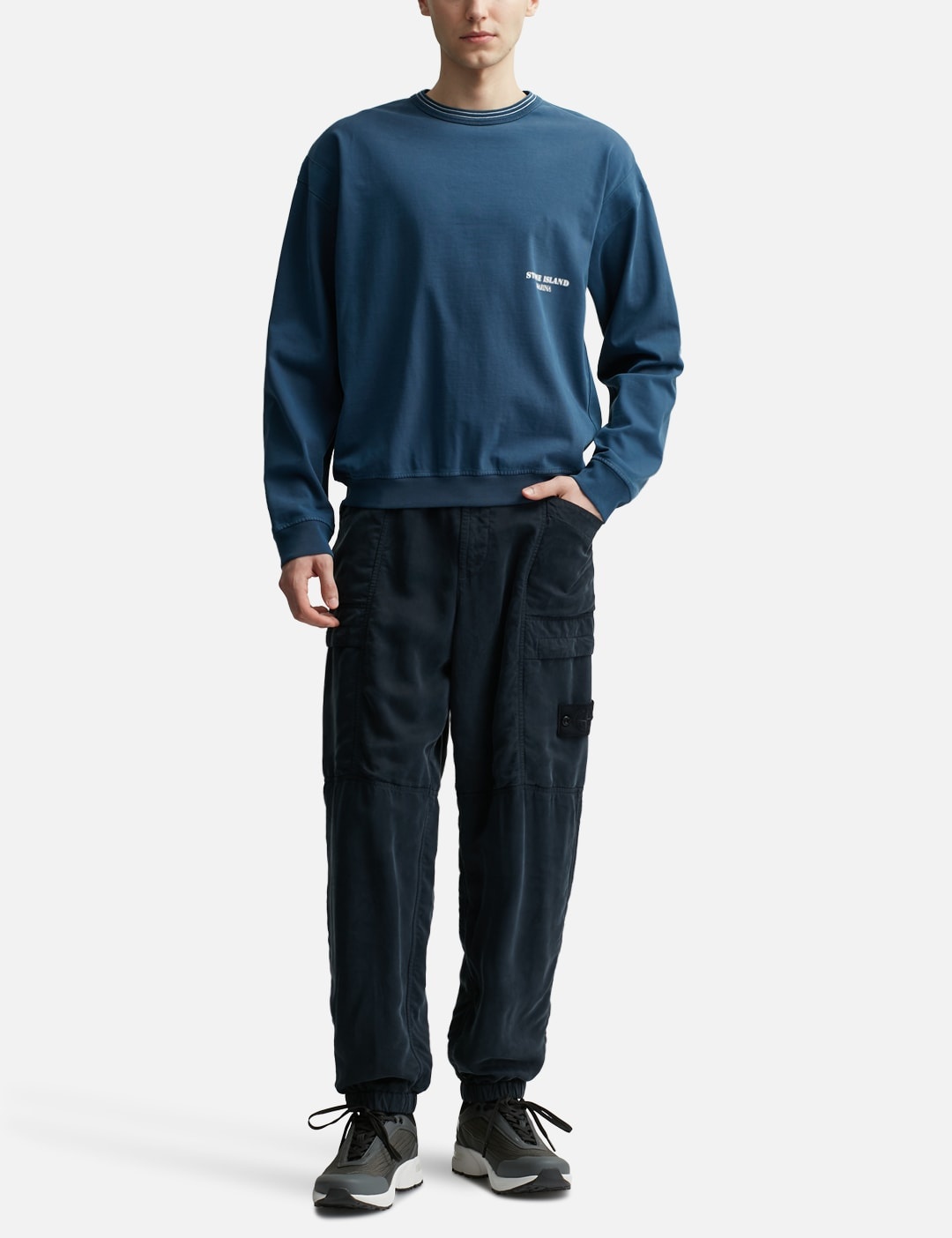 GHOST PIECE LOOSE FIT CARGO PANTS - 5