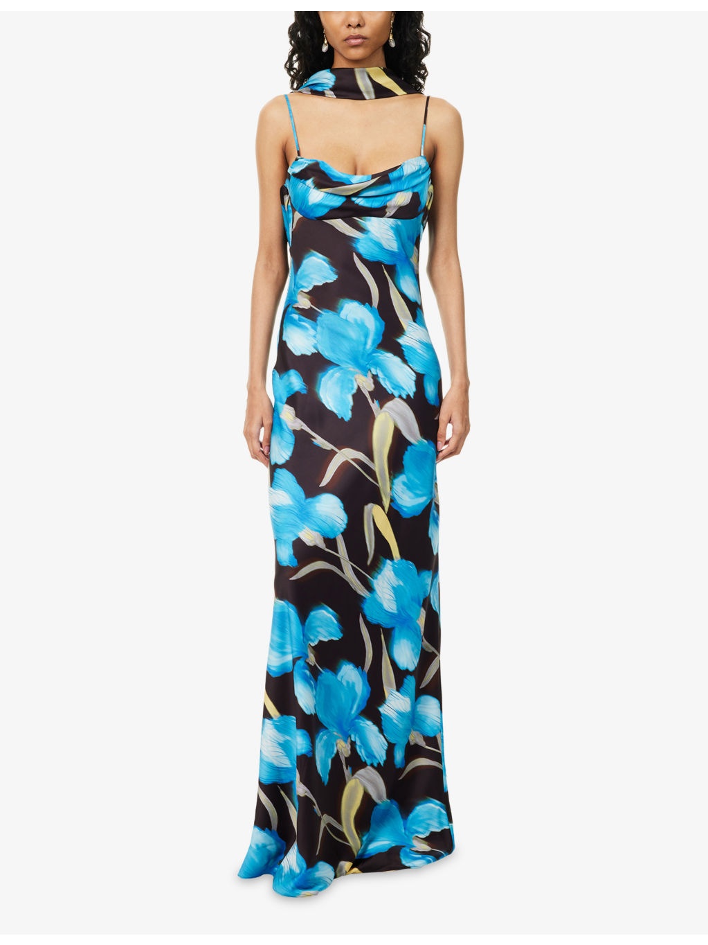 Ingrid Draped Woven Gown - 3
