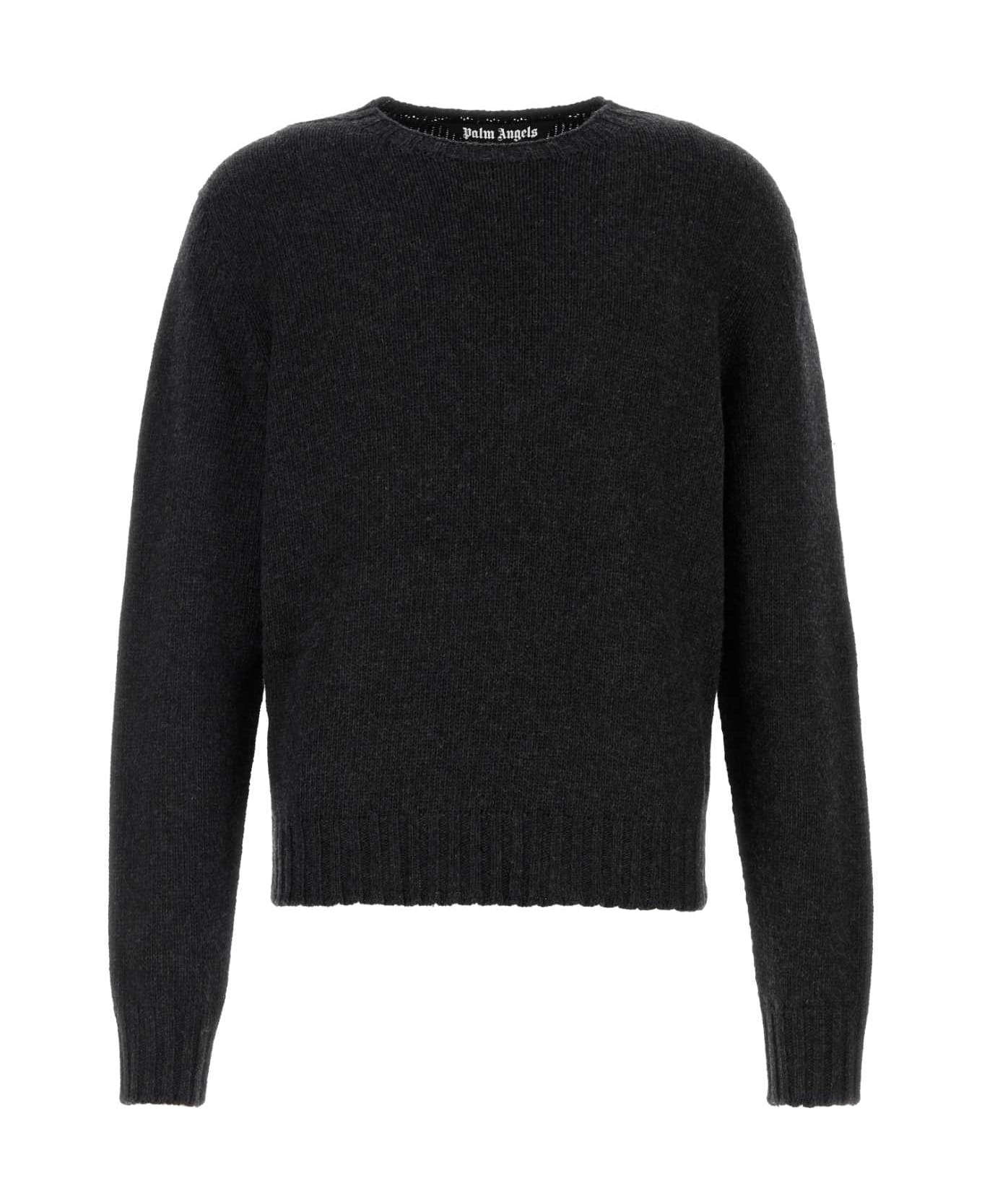 Black Wool Blend Sweater - 1