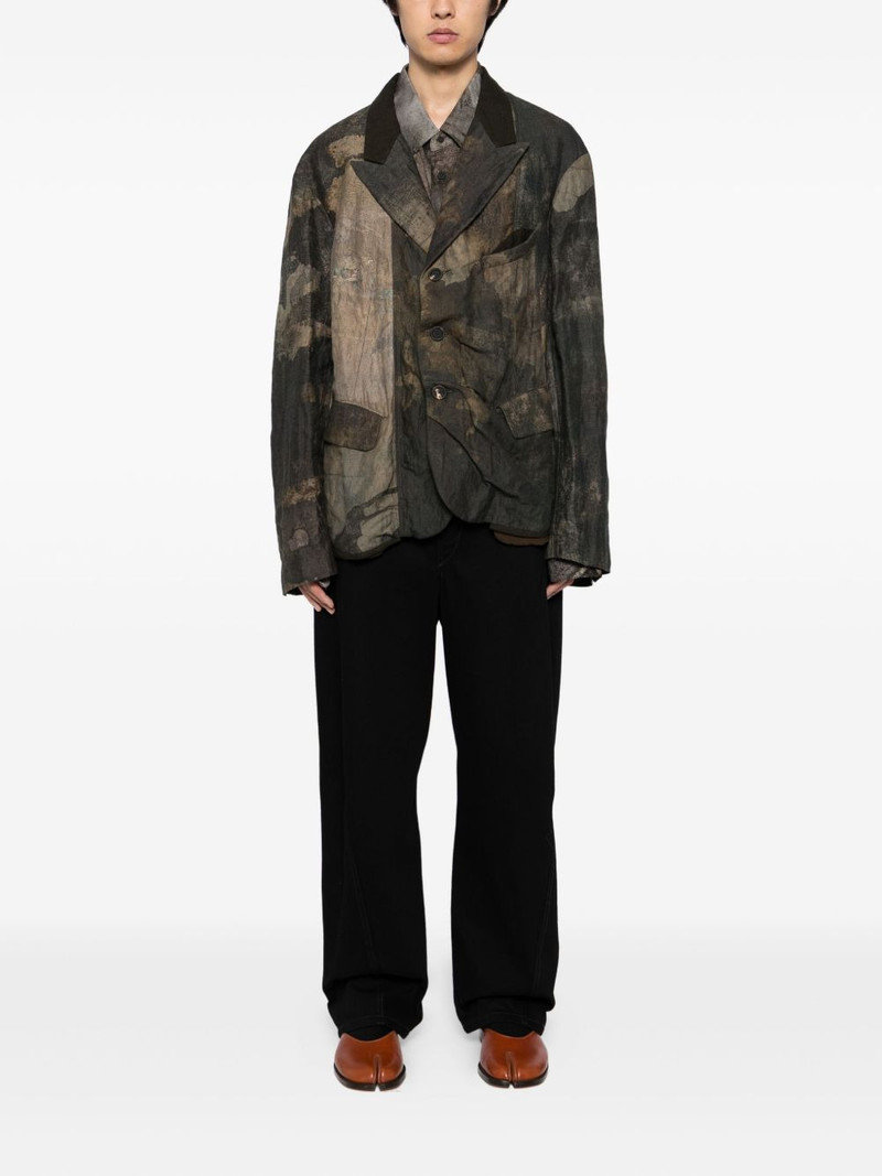 Ziggy Chen printed blazer outlook