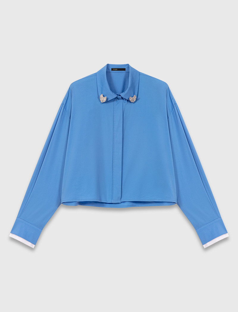 Shirt with removable jewellery 1