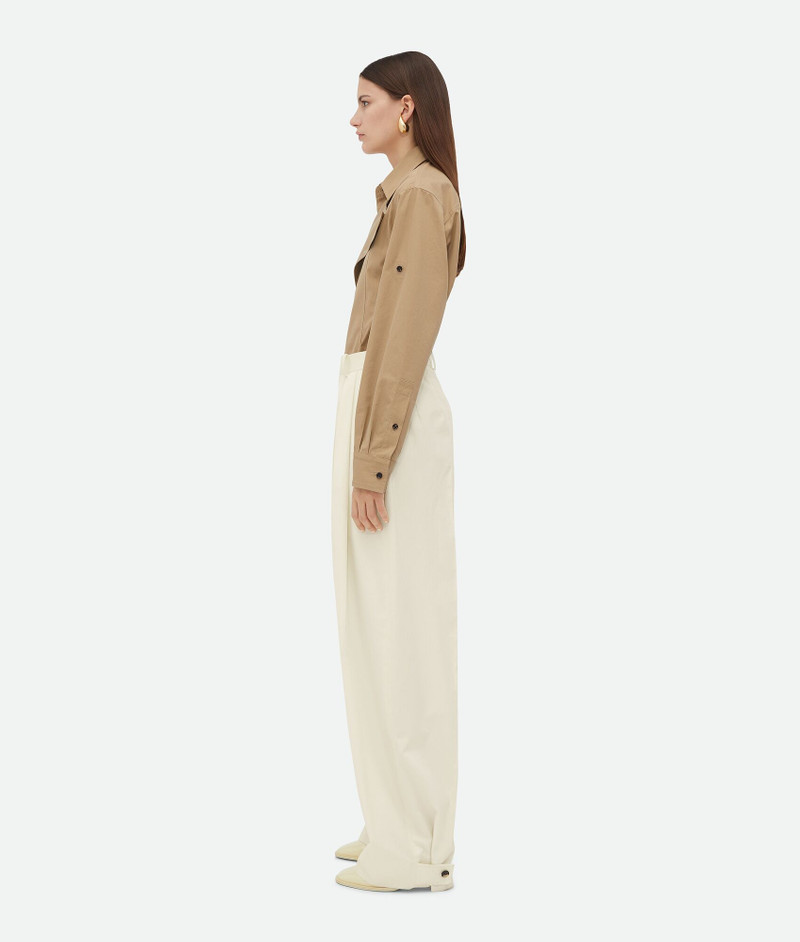 Bottega Veneta Light Cotton Twill Tapered Trousers outlook