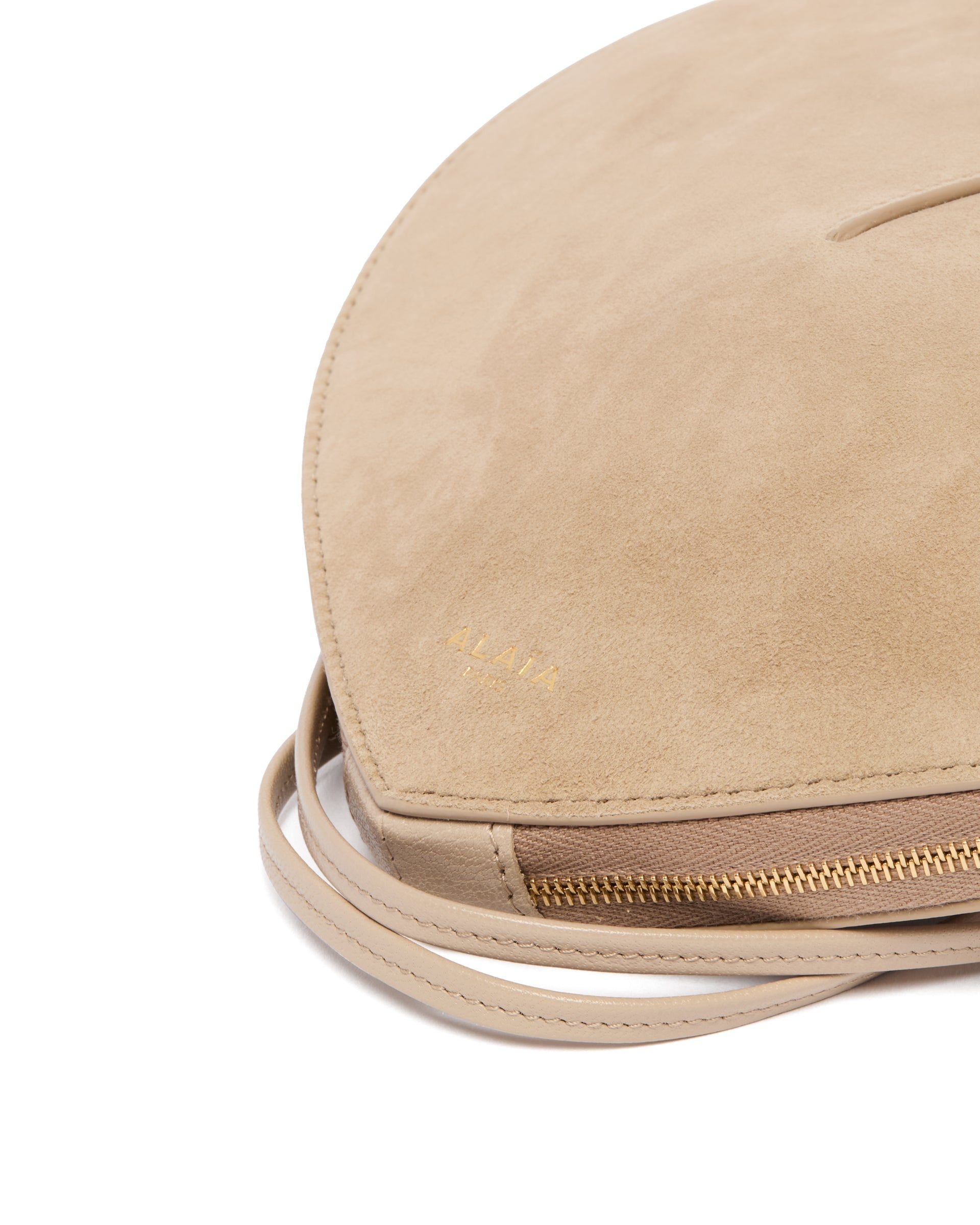 Beige Suede Le Coeur Bag - 5