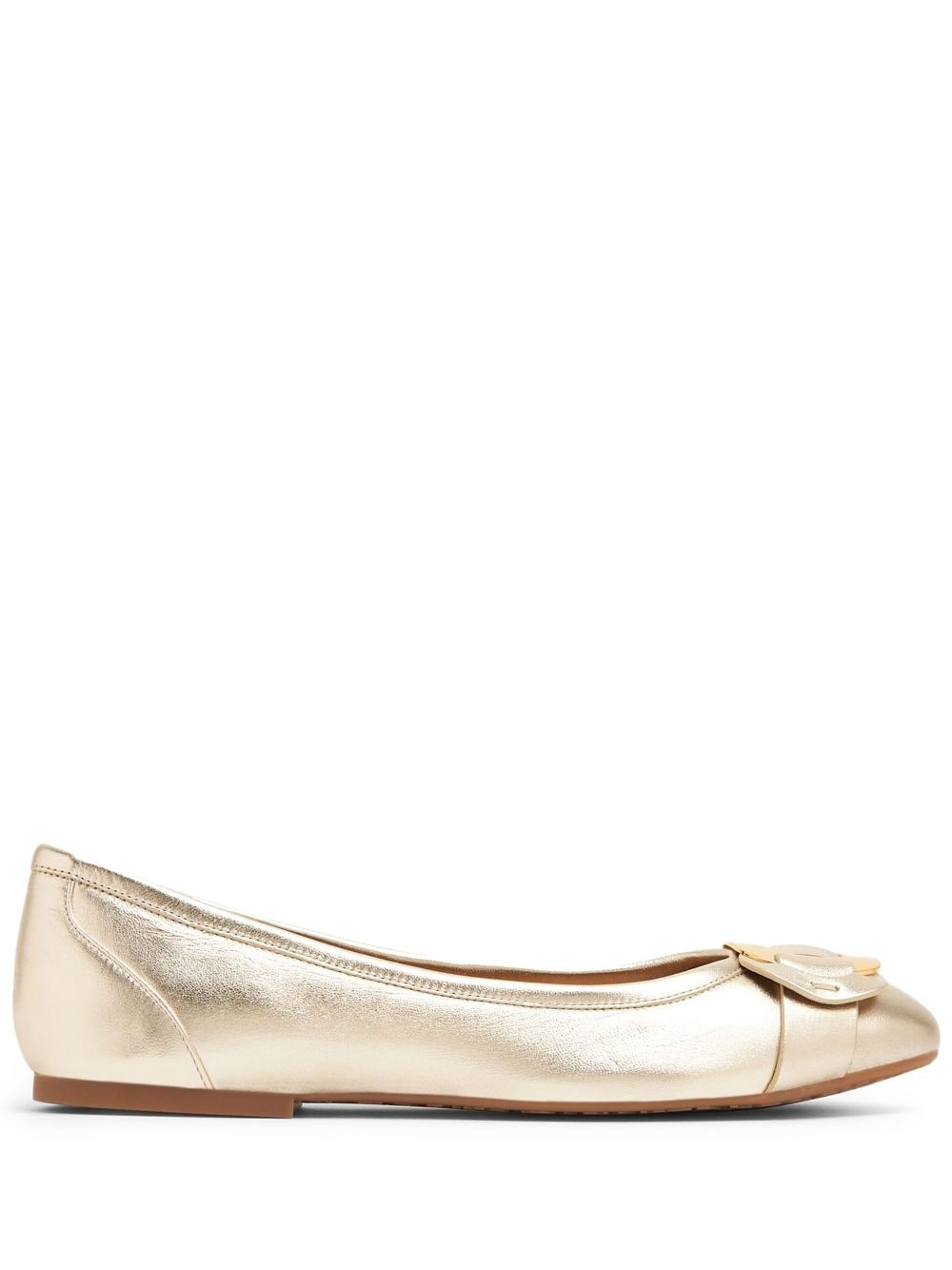 Chany metallic-finish ballerinas - 1