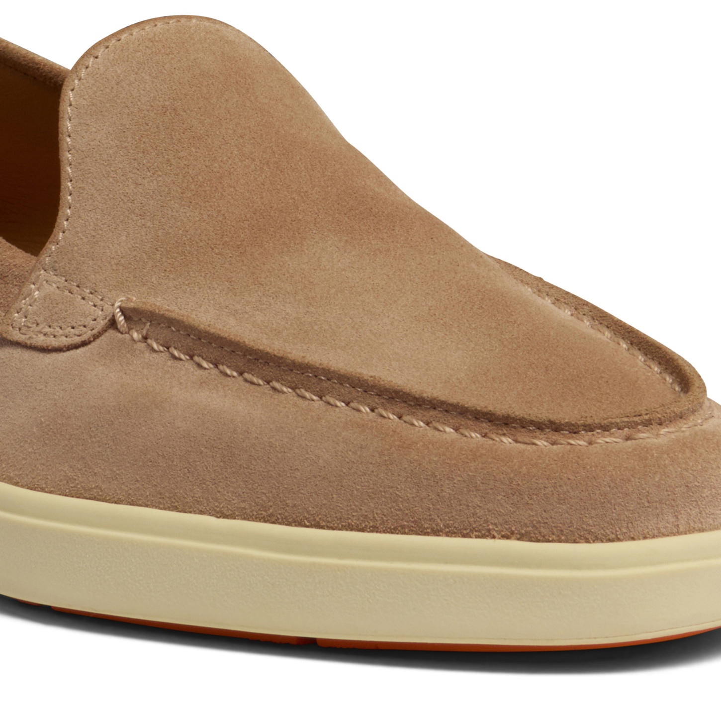 Women's pink suede loafer - 5