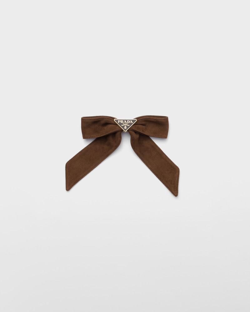 Suede hair clip 1