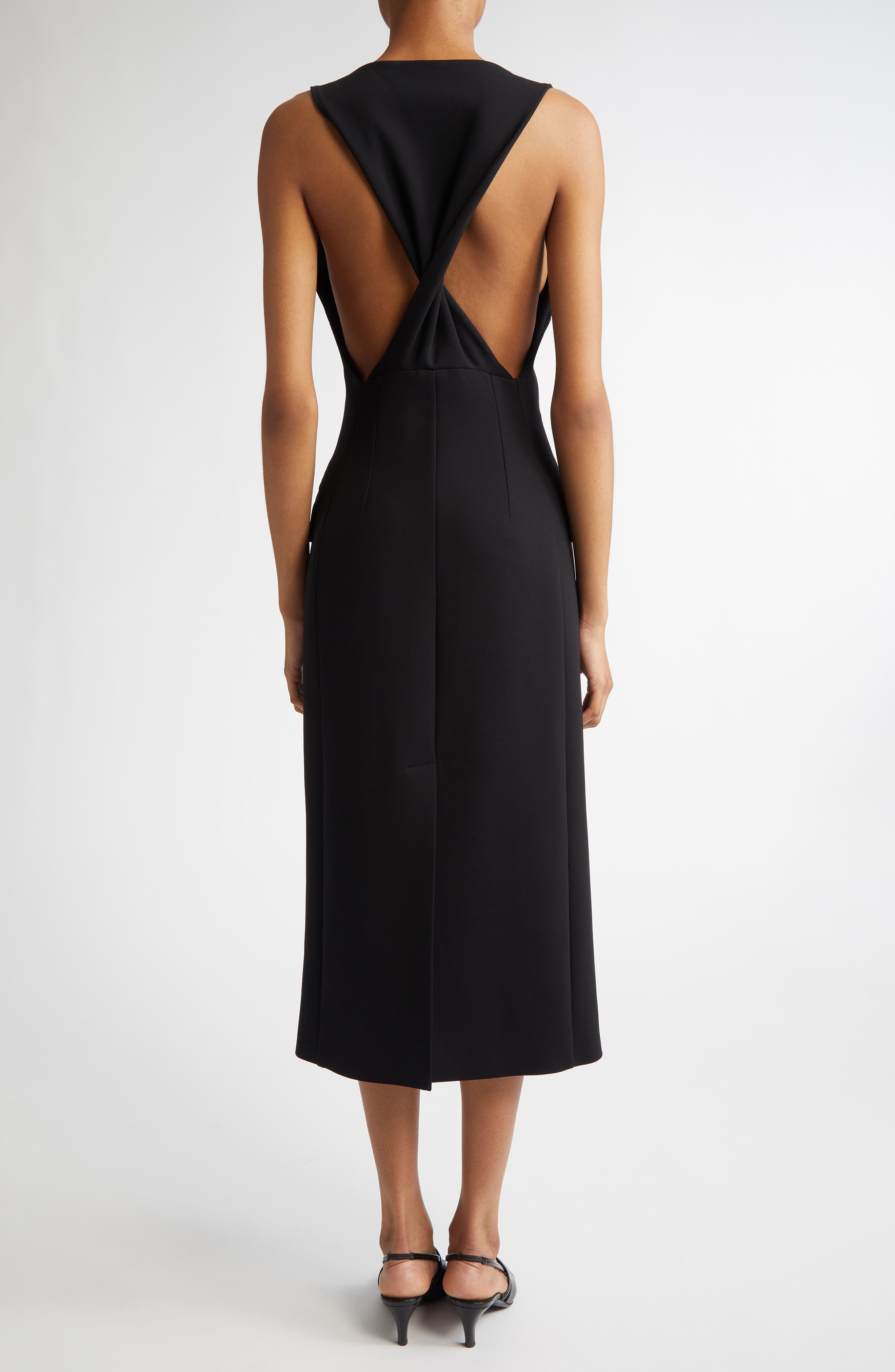 SPORTMAX Jersey Sheath Dress in Black at Nordstrom - 2