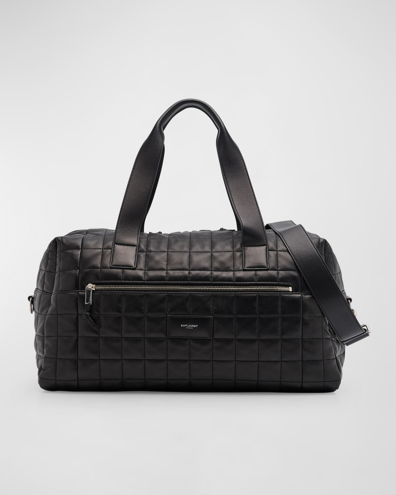 Men's Nuxx Quilted Leather Duffel Bag - 1