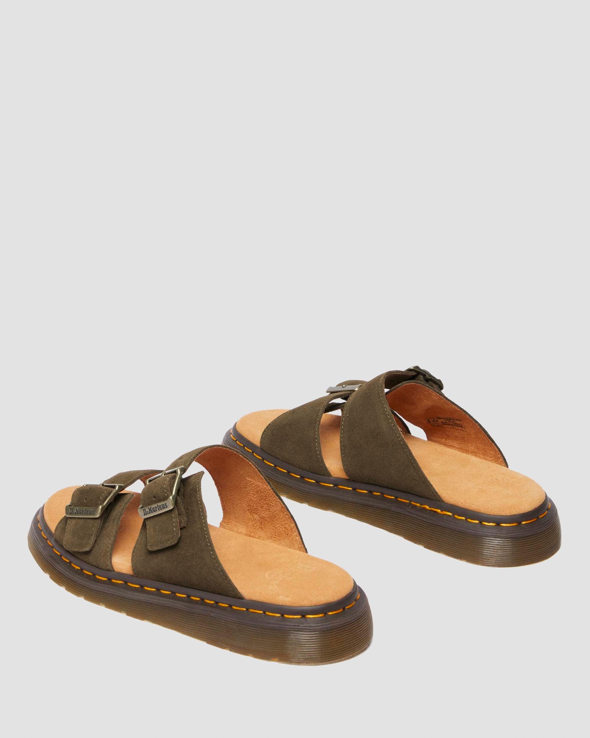 Josef Suede Slide Sandals - 9