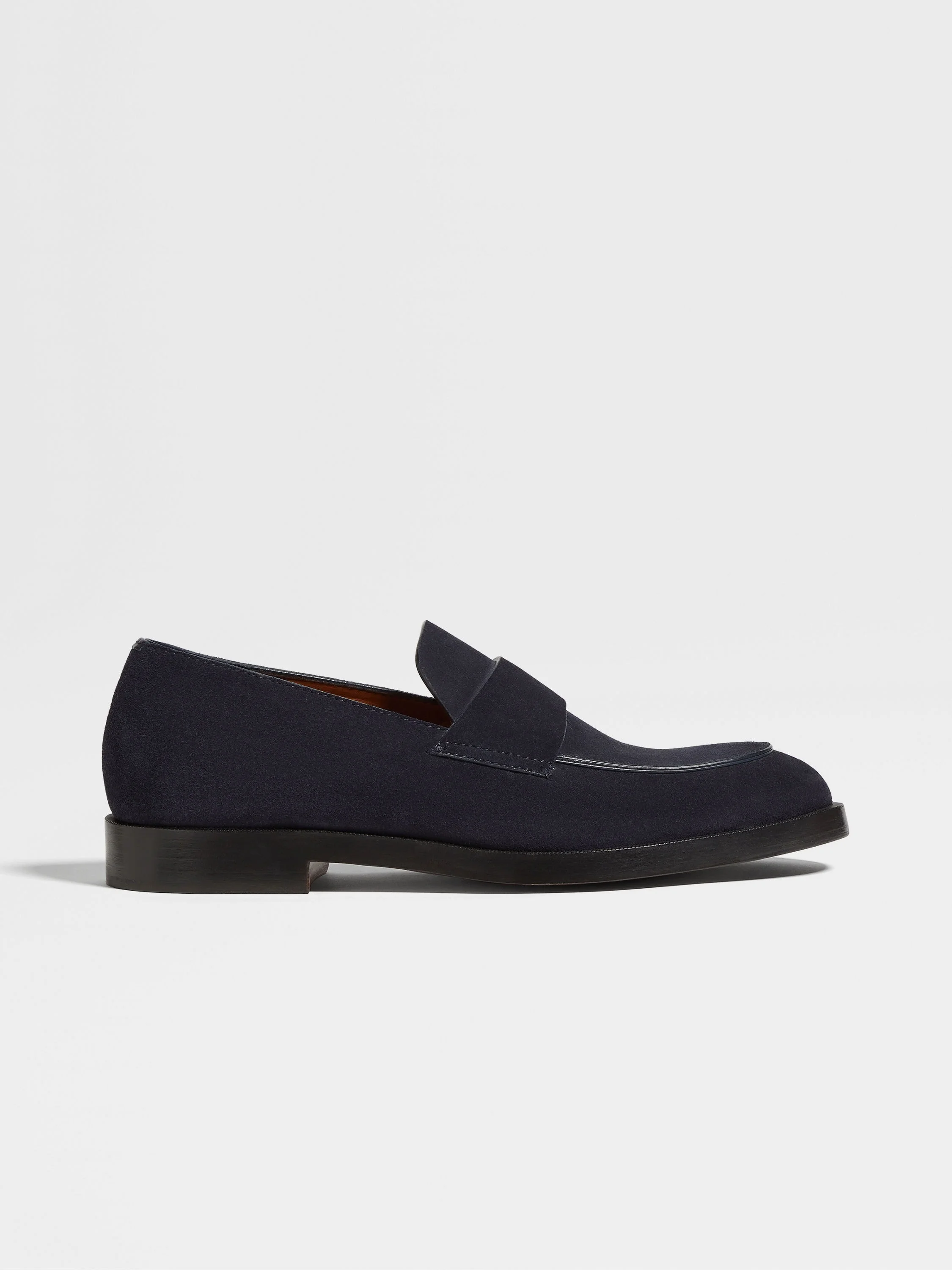 NAVY BLUE SUEDE TORINO LOAFERS - 1