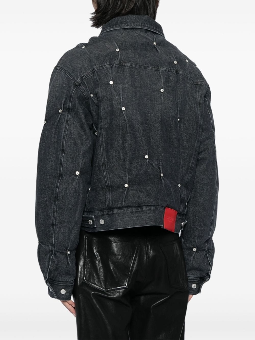 studded denim jacket - 4