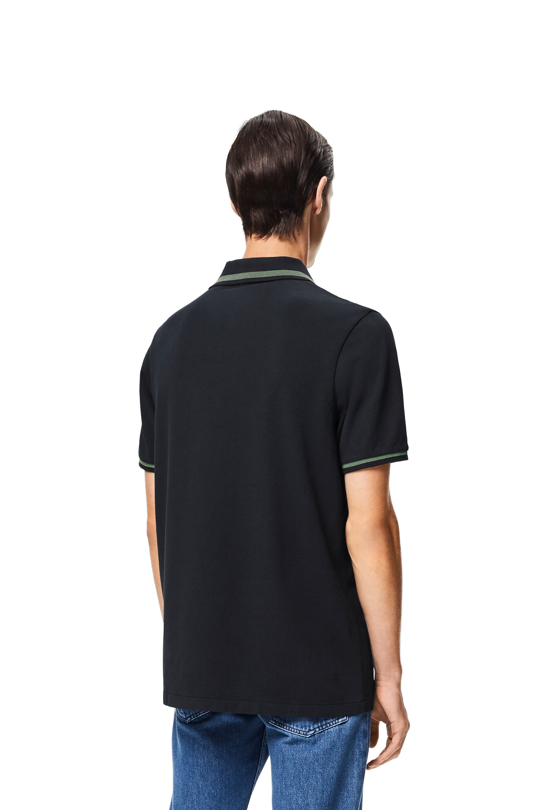 Anagram embroidered polo in cotton - 4