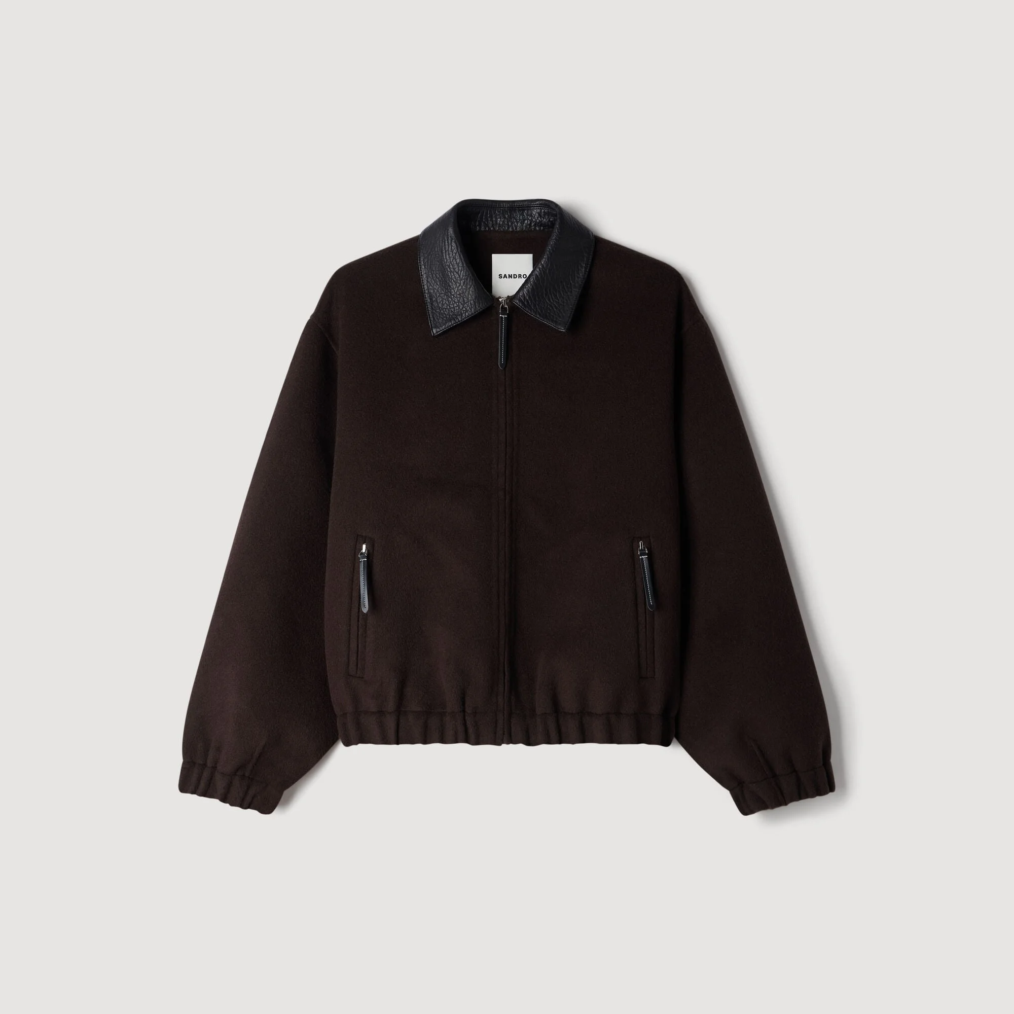 DOUBLE-FACED LEATHER COLLAR JACKET - 1
