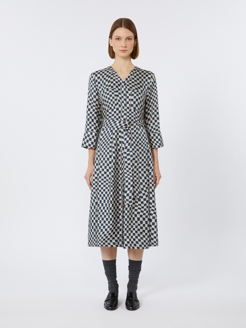 GIADA Printed silk shirt dress 3