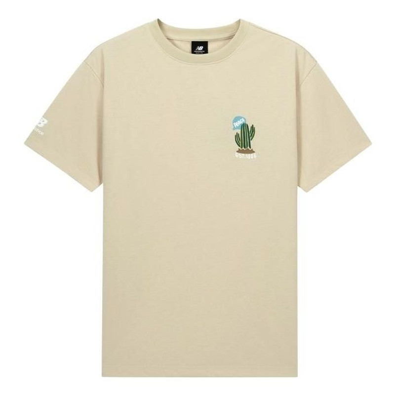 New Balance NBX Endless Summer Graphic T-shirt Asia Sizing 'Beige' AMT33356-BE - 1