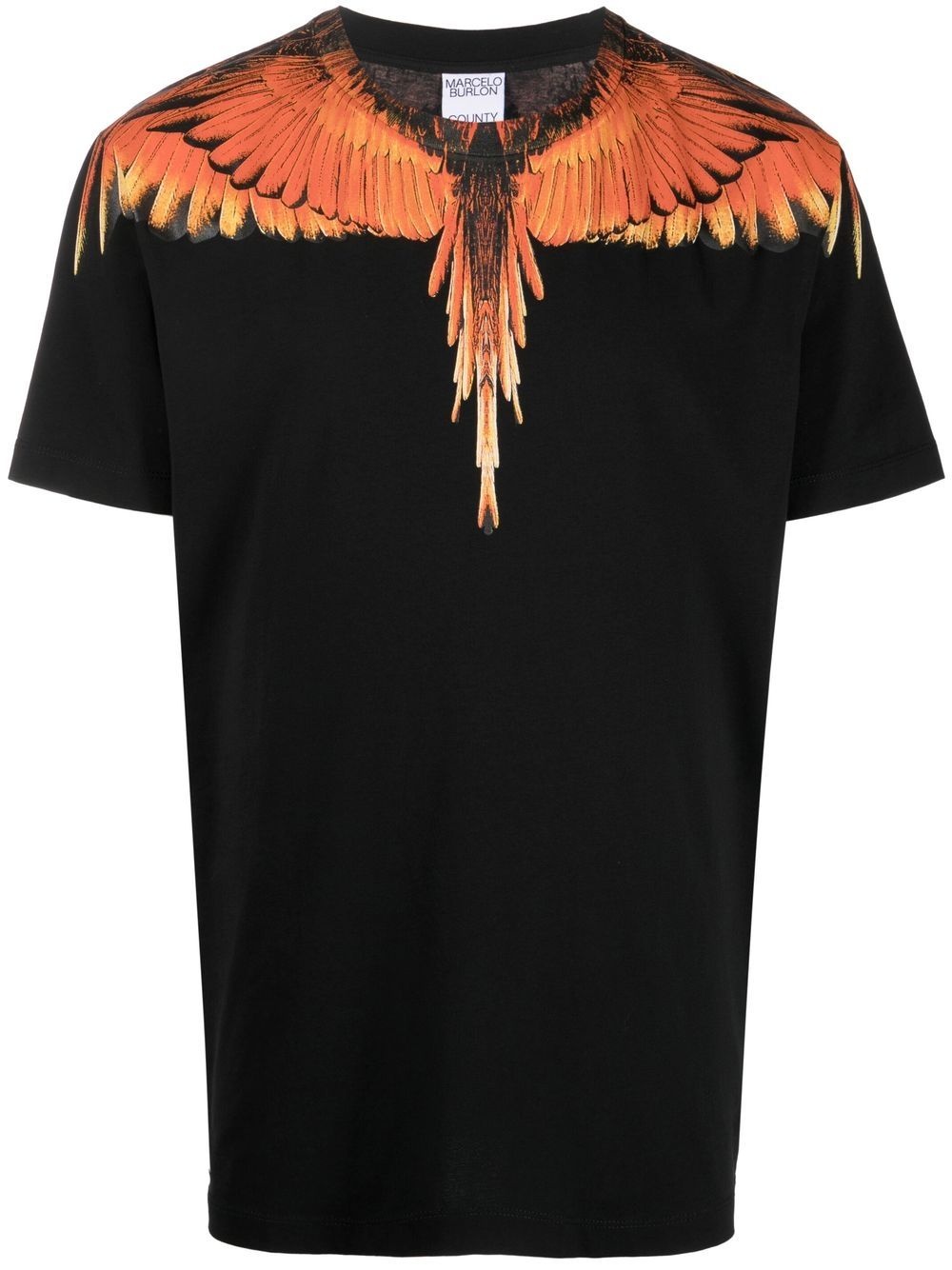 Wings print cotton T-shirt - 1