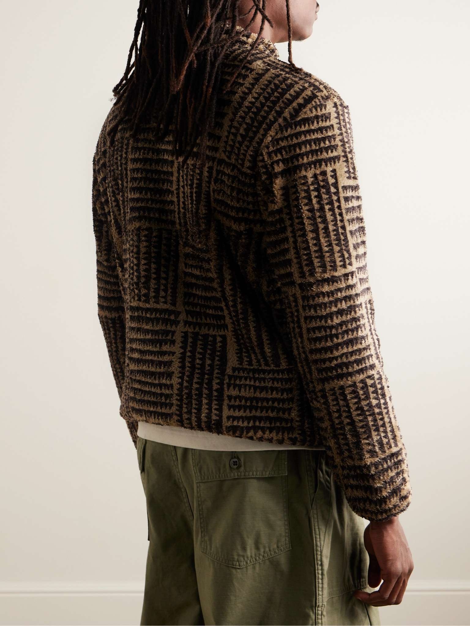 Hacksaw Printed Fleece Half-Placket Sweatshirt - 3
