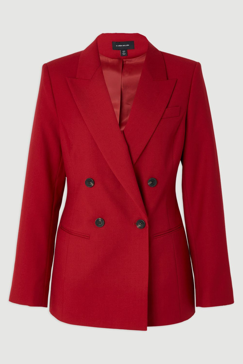 Polished Double Breasted Tailored Blazer 4