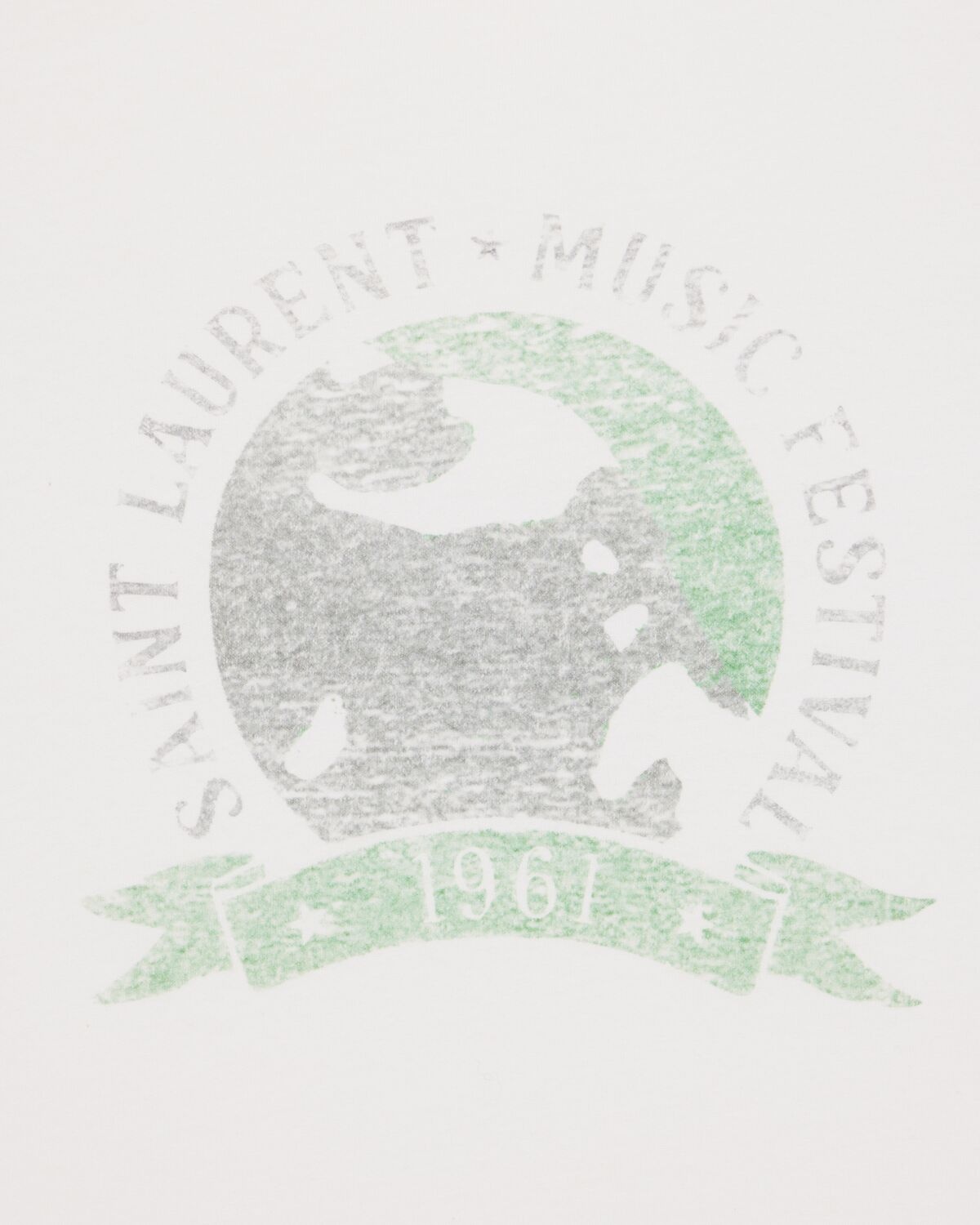 SAINT LAURENT SAINT LAURENT MUSIC FESTIVAL T-SHIRT | REVERSIBLE