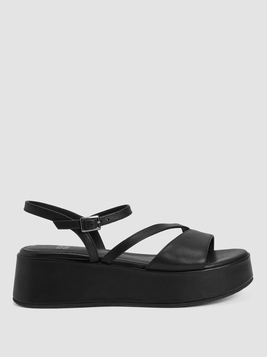 Dae Leather Wedge Sandal - 1
