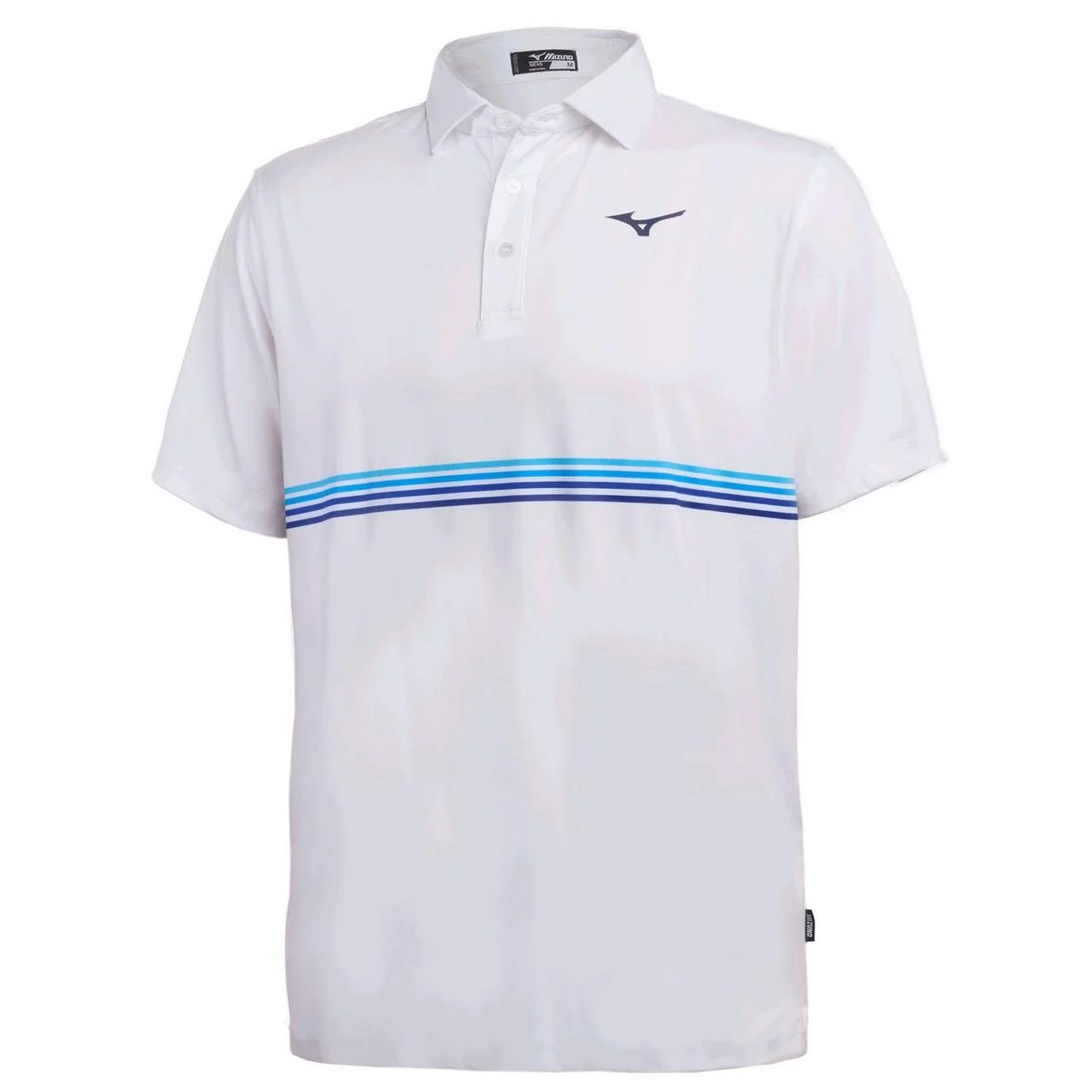 Men's Pro Polo, White/Tidal Stripe - 1
