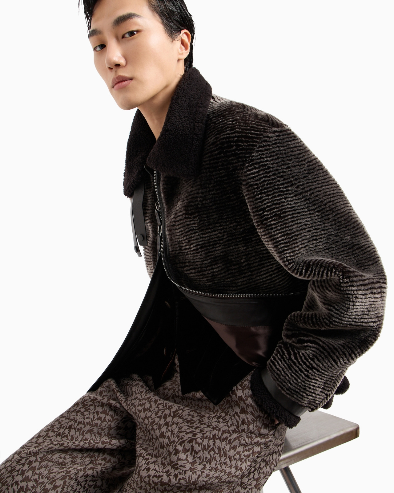 BRISÉ SHEARLING BLOUSON - 6