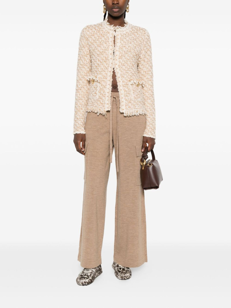 FABIANA FILIPPI frayed-edge tweed jacket outlook