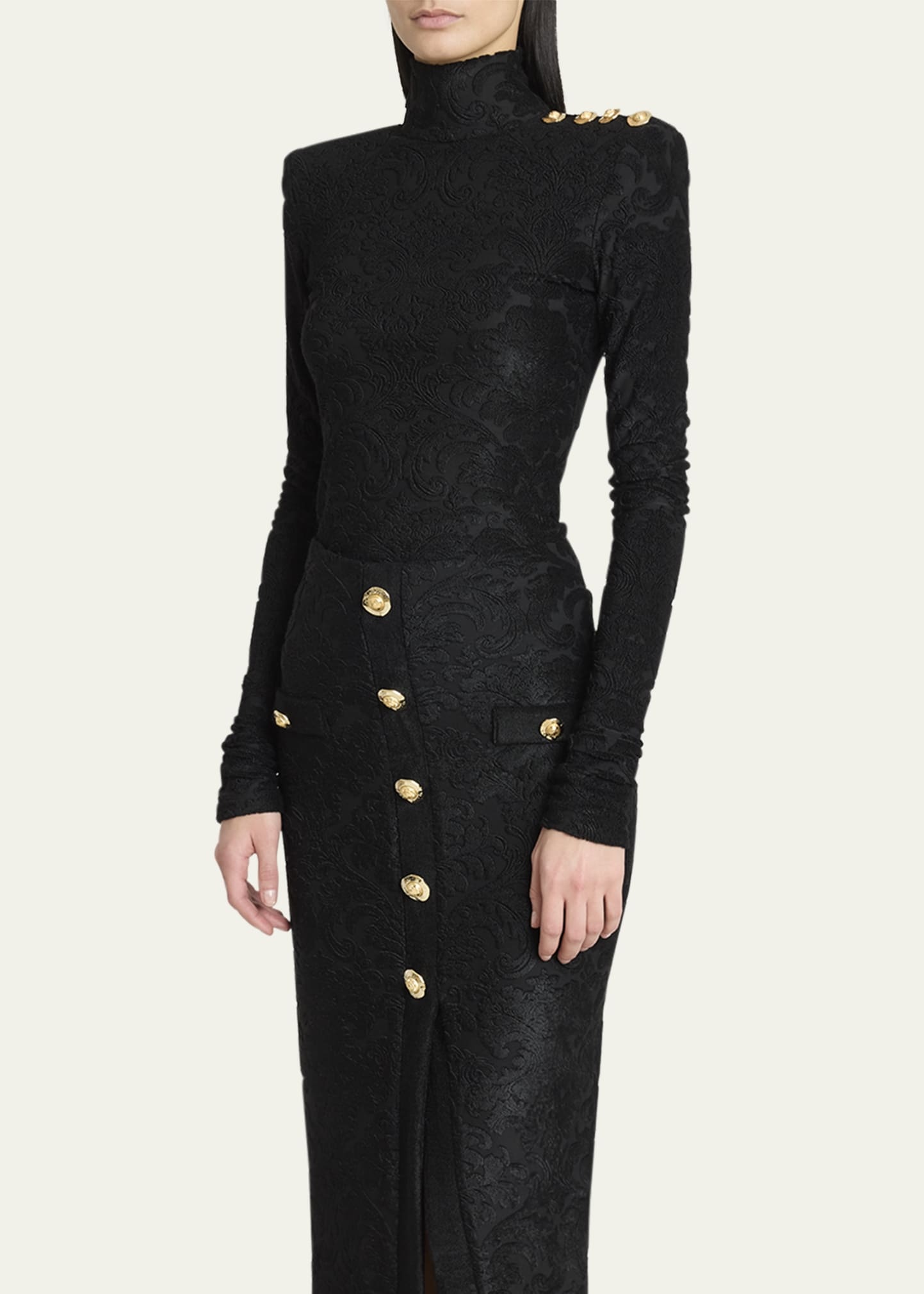 Baroque High Neck Top - 4