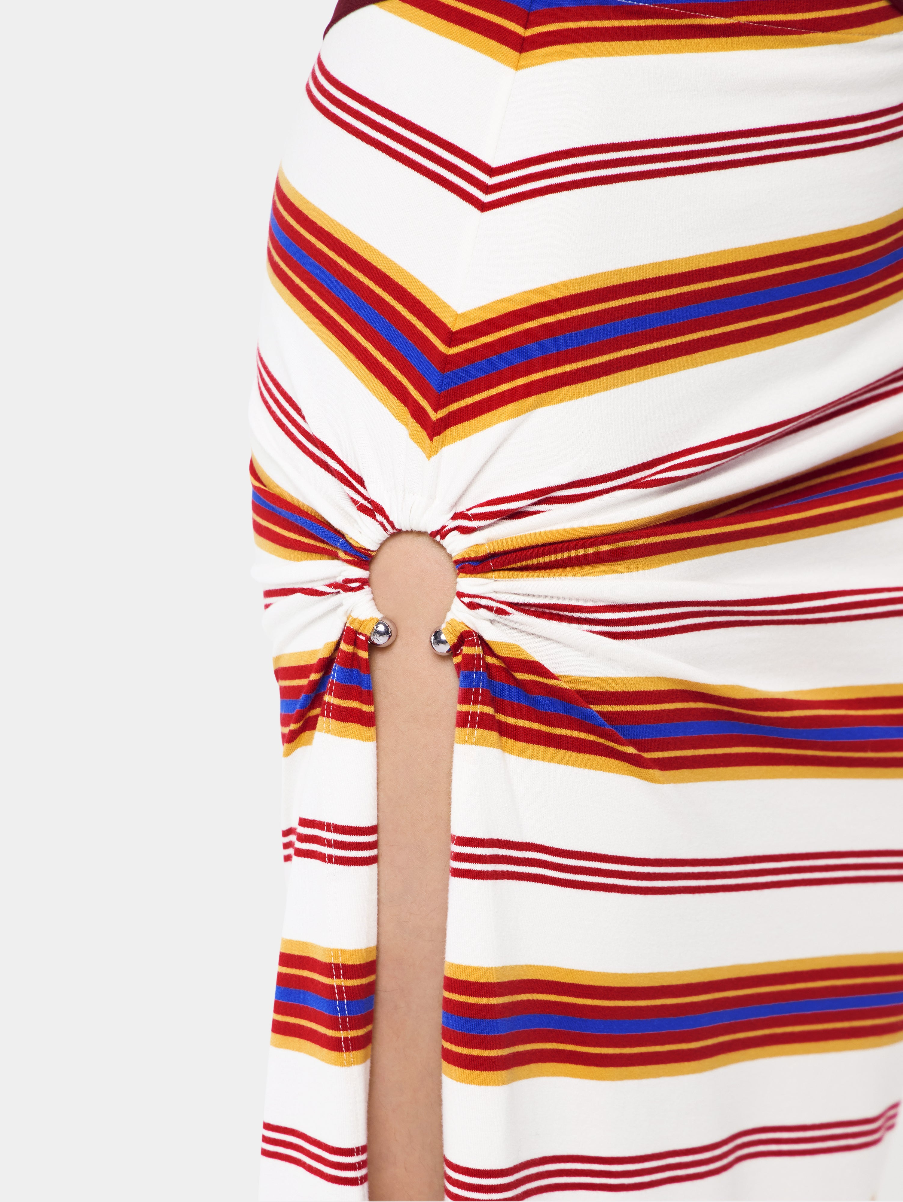 DRAPED LONG SKIRT IN JERSEY - 5