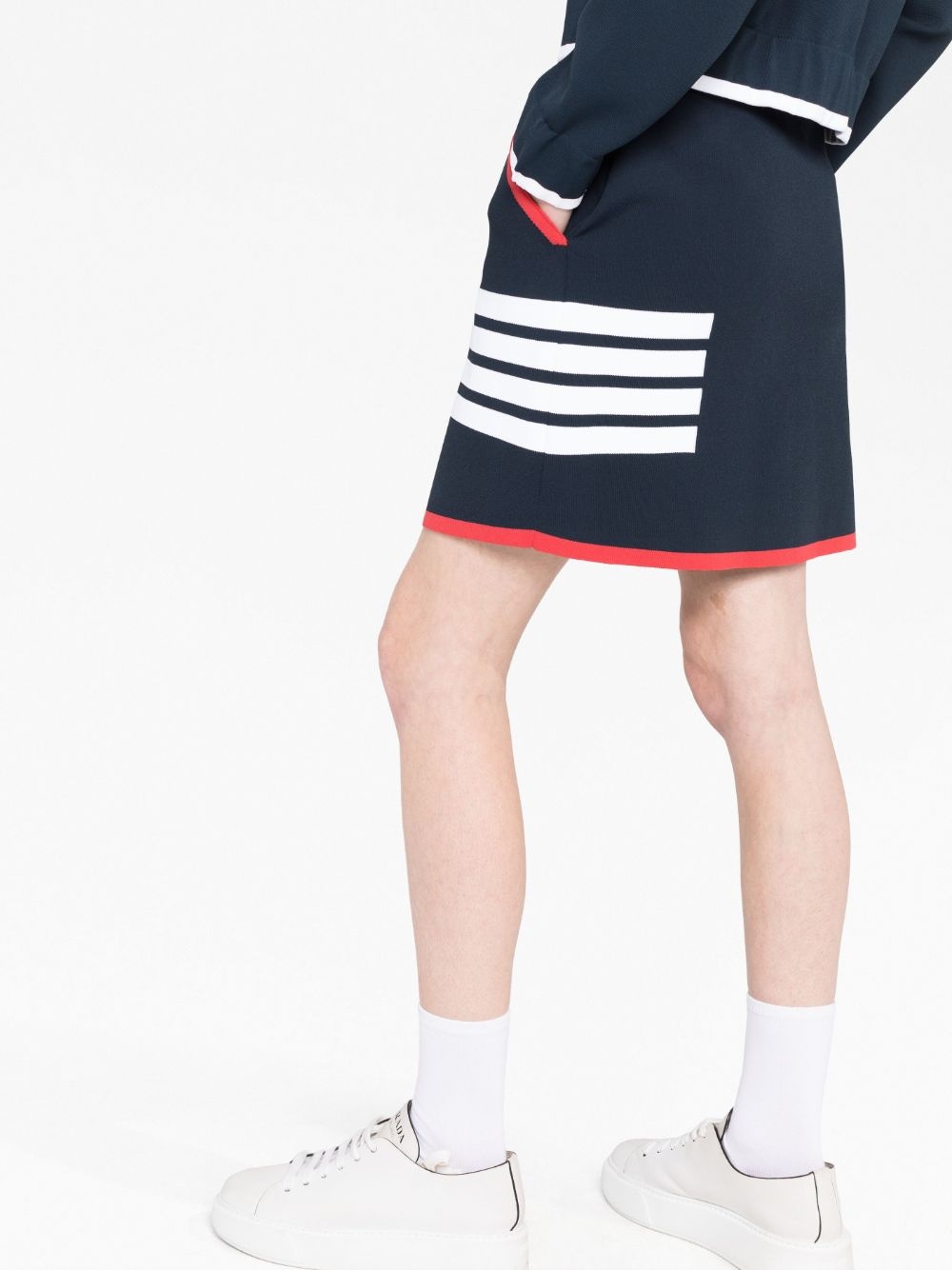 4-Bar box pleat miniskirt - 5